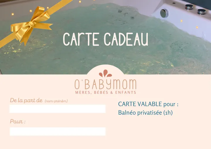 Carte cadeau Balnéo privatisée