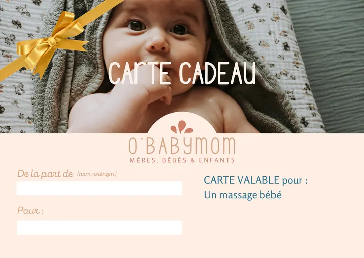 Carte cadeau Massage bébé