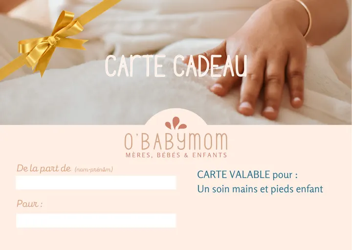 Carte cadeau Soin des mains et des pieds